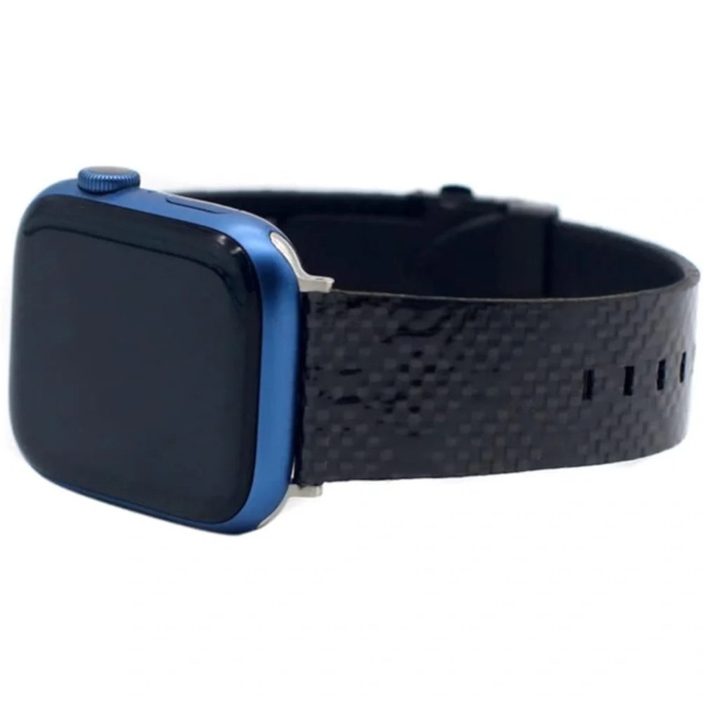 KONAFEI Bands Compatible with Apple Ultra Genuine Leather Carbon Fiber Sport